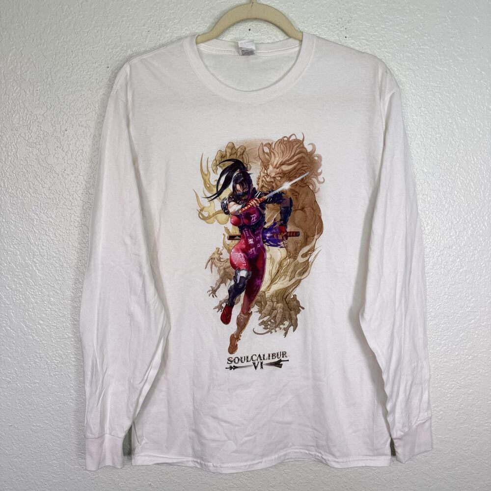 Vintage Soulcalibur VI Shirt Mens Medium Taki Graphic Video Game Promo Tee Rare
